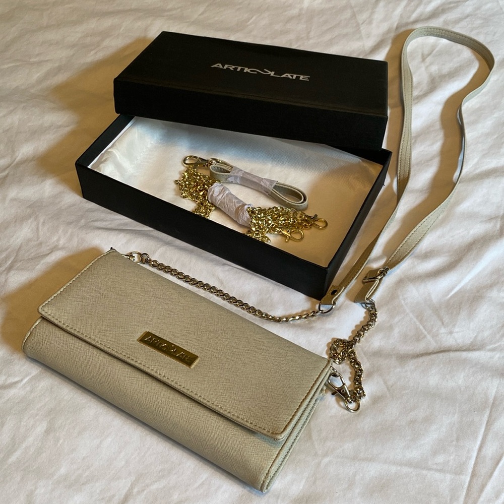 Articulate Convertible RFID wallet, purse, crossbody, wristlet, clutch